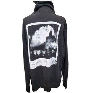 Blackcraft Cult Transylvania Black Hoodie Size Large Goth Horror Full Zip